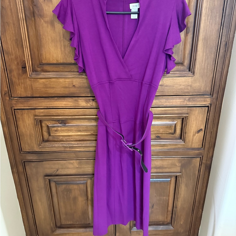 Cache Vibrant Purple Midi Dress